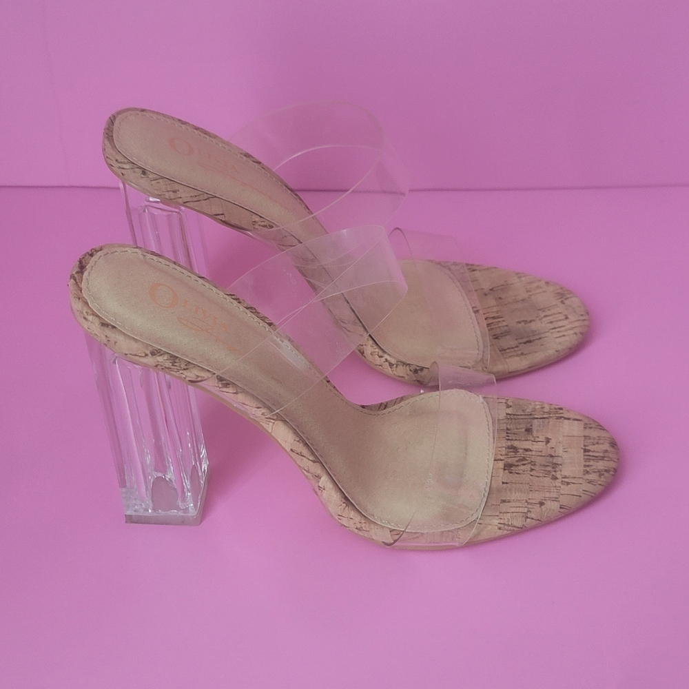 Sale! Clear Heel Sandals